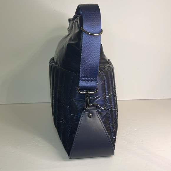 Sondra Roberts Squared Quilted Crossbody Bag - Navy Blue - Picture 3 of 10